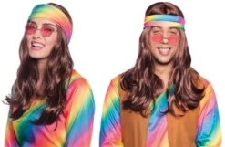 70's Pruik Met Hoofdband