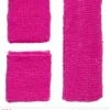 80's Zweetband Set Neon Roze