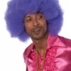 Afro Pruik Paars