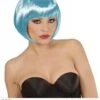 Azuur Blauwe Boblijn Pruik Dames