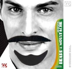 Baard En Snor Zwart Arabier