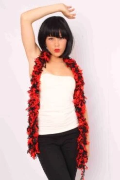 Boa Sjawl Zwart/rood