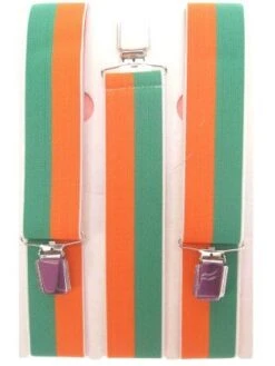 Bretel Gestreept Oranje/groen