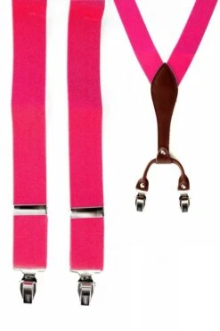 Bretels Luxe Pink Met Leder