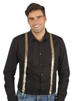 Bretels Pailletten Goud