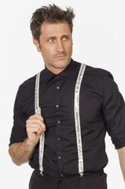 Bretels Wit Met Zilveren Pailletten