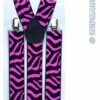 Bretels Zebra Zwart/roze