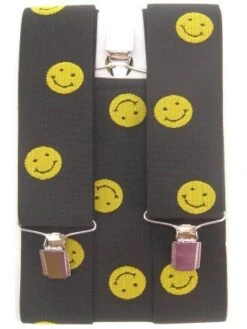 Bretels Zwart Met Smileys