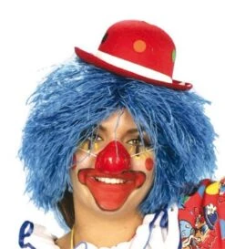 Clownspruik Blauw