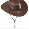 Cowboy Hoed Lederlook Bruin New