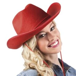 Cowboyhoed Rood Vilt