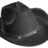 Cowboyhoed Zwart Met Strass Band