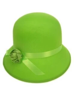 Dameshoedje Bol Met Roosje Groen