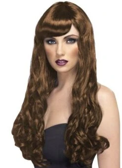 Desire Pruik Lang Bruin