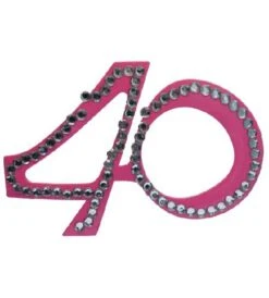 Funbril 40 Met Steentjes Roze