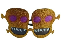 Funbril Doodskop Paars