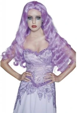 Gothic Bruid Pruik Paars Elite