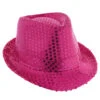 Hoed Funk Pailletten Roze