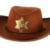 Hoed Vilt Sheriff Bruin Junior