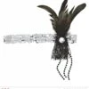 Hoofdband 20's Pailletten Zilver