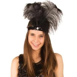 Hoofdband Charleston Zwart