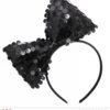 Hoofdband Met Paillettenstrik Zwart