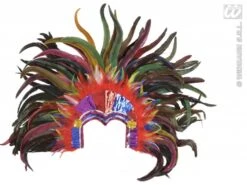 Hoofdband Tropicana Met Pailletten En Veren