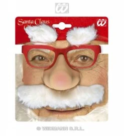 Kerstmanbril + Snor + Wenkbrauwen