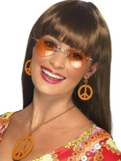 Ketting En Oorbellen Set Peace -Pruikentopper Exporteren Winkel ketting en oorbellen set peace 2