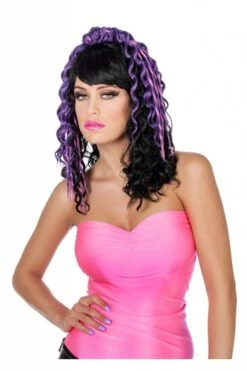 Krulpruik Met Gekleurde Lokken