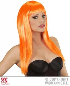 Langharige Pruik Oranje