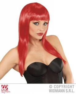 Langharige Pruik Rood