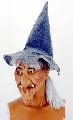 Masker Heks Vrouw Met Haar