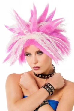 Neon Spike Glow In The Dark Pruik