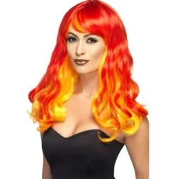 Ombre Devil Flame Pruik