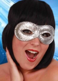 Oogmasker Zilver Glitter