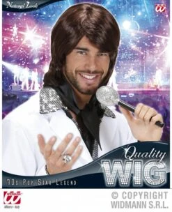 Pruik 70's Popster Benny -Pruikentopper Exporteren Winkel pruik 70s popster benny 2