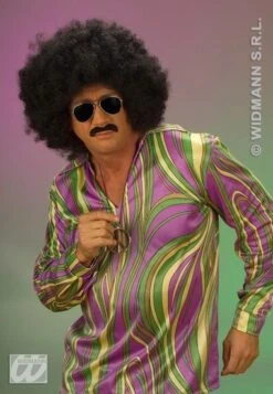 Pruik Afro Jason Extra Krul Elite