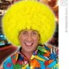 Pruik Afro Jimmy Neon Geel Oversized
