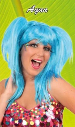 Pruik Aqua