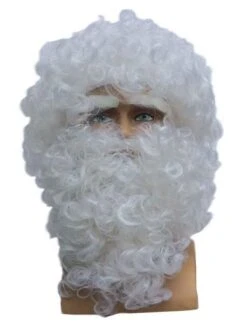 Pruik + Baard Kerstman Eco