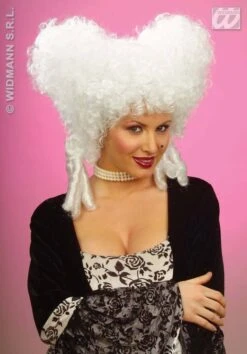 Pruik Barok Vrouw Wit