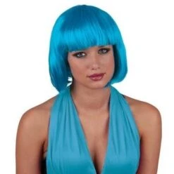 Pruik Boblijn Felblauw