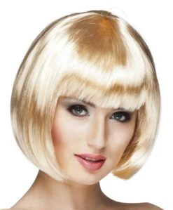 Pruik Bobline New Look Goudblond