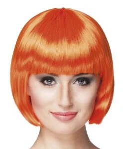 Pruik Bobline New Look Oranje