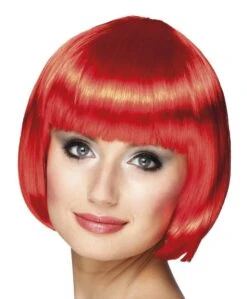 Pruik Bobline New Look Rood