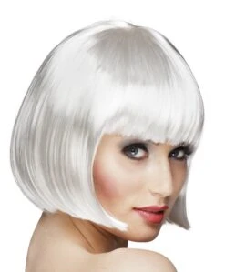 Pruik Bobline New Look Wit