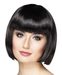 Pruik Bobline New Look Zwart