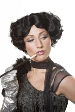 Pruik Charleston Peggy Zwart