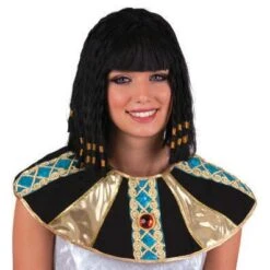 Pruik Cleopatra Met Vlechtjes